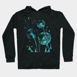 Dandelion Watercolor Painting Hoodie